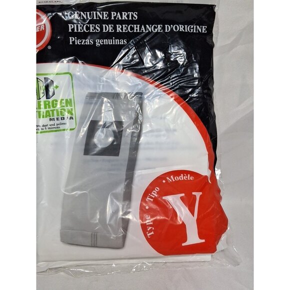 3 Bags, HOOVER Vacuum BAGS Pack Allergen Filtration Type Y, Genuine - Picture 3 of 5